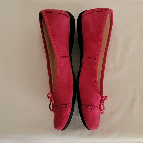 Bailarina by SKA Hot Pink Suede Ballet Flats